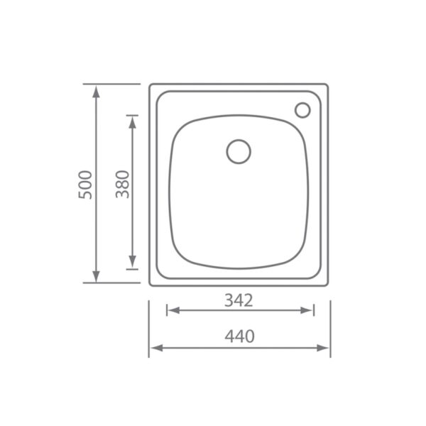 STAINLESS STEEL 11934 MONDIAL (44X50) SANITEC - Image 2