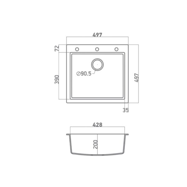 ULTRA GRANITE 816 (50Χ50) SANITEC - Image 2