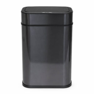 Μεταλλικός Κάδος Απορριμμάτων 27L Με Αισθητήρα Κίνησης Μαύρος