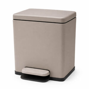 Kάδος Απορριμμάτων Ορθογώνιος 7 LT Τaupe Ματ