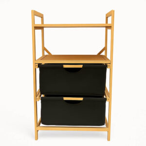 Έπιπλο Bamboo Mε 2 Ράφια Και Συρτάρια