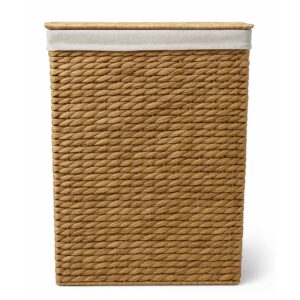 Καλάθι Απλύτων Bamboo Πλέξη Με Αποσπώμενο Καπάκι