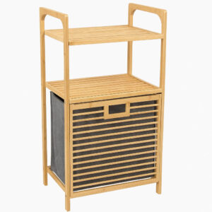 Καλάθι Απλύτων Με Θήκη Και Ράφι 95Χ40Χ33cm