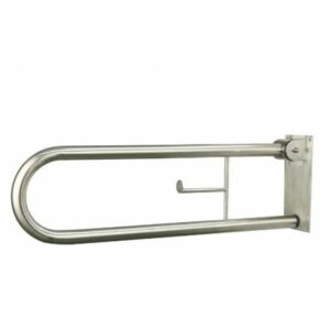 Μπάρα Στήριξης Ανακλινόμενη Με Χαρτοθήκη ΑΜΕΑ ΙΝΟΧ