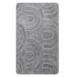Πατάκι Μπάνιου Γκρι Mε Ανάγλυφο Σχέδιο 50x80cm