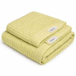 Σετ 2 Τεμαχίων Πετσέτες Μπάνιου Φυστικί