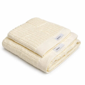 Σετ 2 Τεμαχίων Πετσέτες Μπάνιου Μπεζ