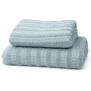 Σετ 2 Τεμάχια Βαμβακερές Πετσέτες Μπάνιου Γαλάζιο