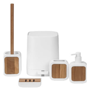 Σετ Αξεσουάρ Μπάνιου 5 Τεμαχίων Με Bamboo