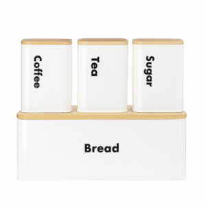 Σετ 4 Τεμαχίων Δοχείων Αποθήκευσης Κουζίνας