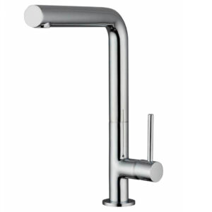 Μπαταρία Κουζίνας Single Lever Silver Chrome
